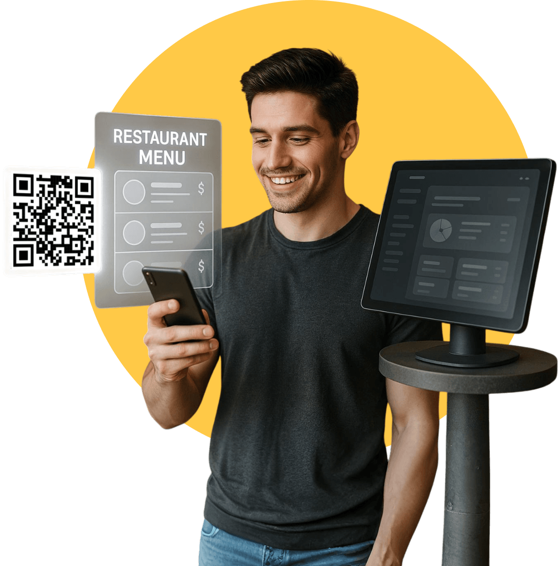 RestoQR menu preview